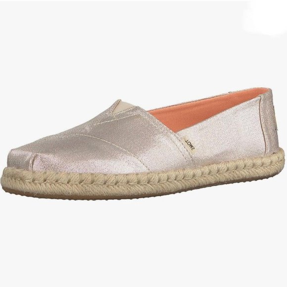 Toms Shoes - New TOMS Alpargata sparkle woven espadrilles